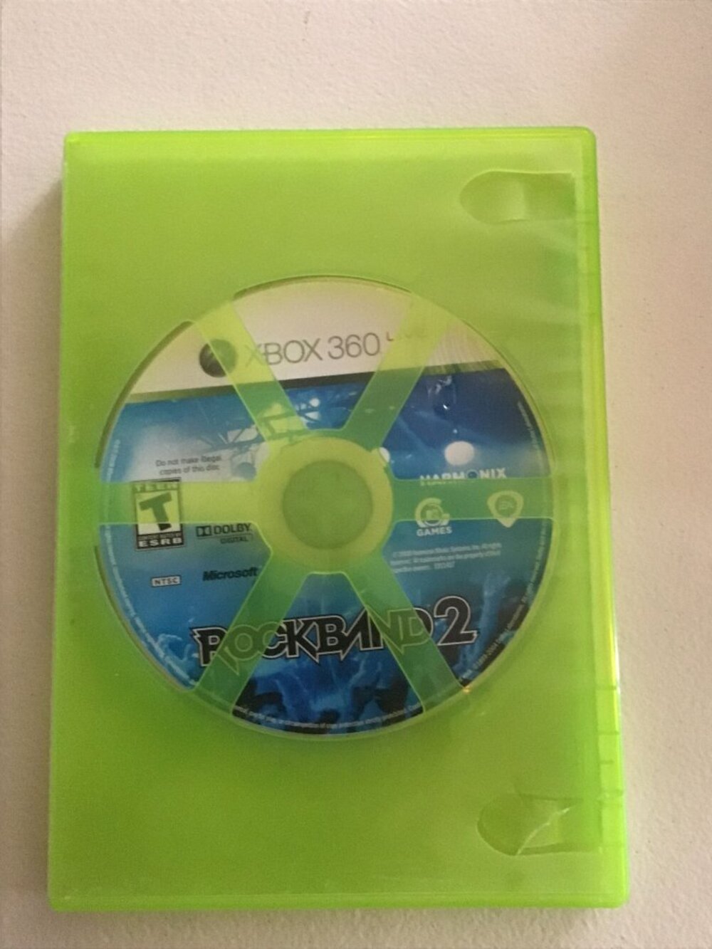 Rock Band 2 Microsoft Xbox 360 2008 Disc Only No Case Music Game Harmonix 2K